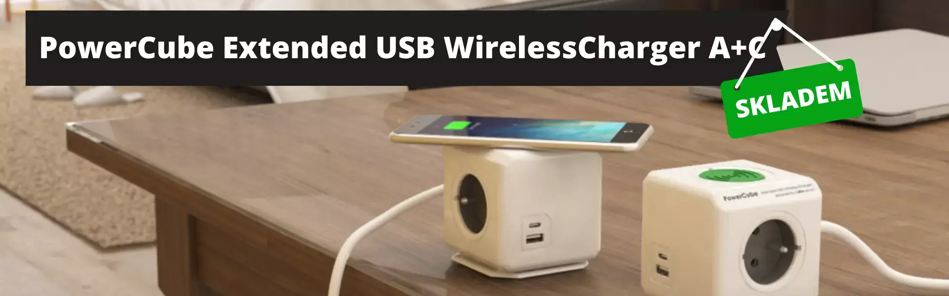 PowerCube Wireless Charger skladem