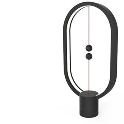Designová lampička černá