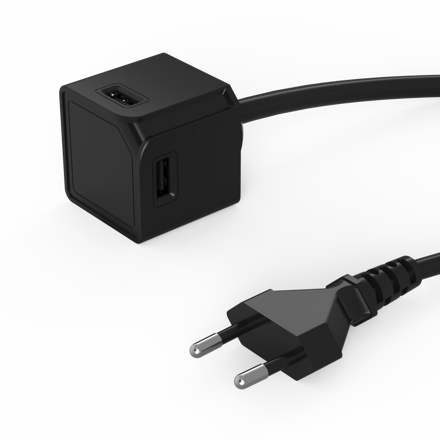 USBcube Extended A+C 1,5m - Černá 